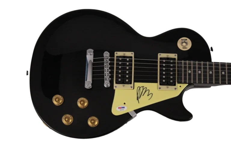 PAUL BANKS SIGNED AUTOGRAPH GIBSON EPIPHONE LES PAUL GUITAR - INTERPOL W/ PSA