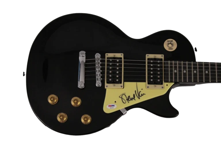 STEVE VAI SIGNED AUTOGRAPH GIBSON EPIPHONE LES PAUL GUITAR - FRANK ZAPPA PSA