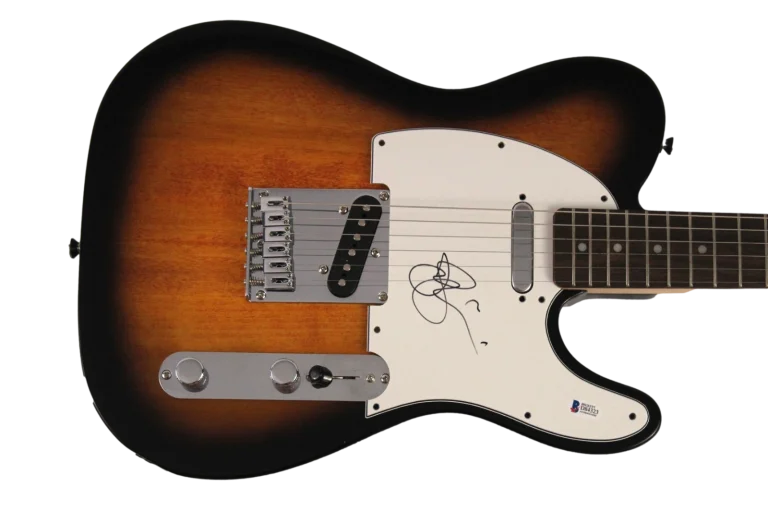 JOE SATRIANI SIGNED AUTOGRAPH FENDER TELECASTER ELECTRIC GUITAR CHICKENFOOT BAS