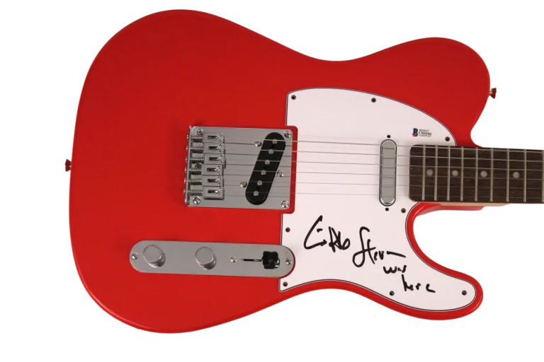 STEVEN VAN ZANDT SIGNED AUTOGRAPH FENDER ELECTIRC GUITAR SPRINGSTEEN BAND W/ BAS