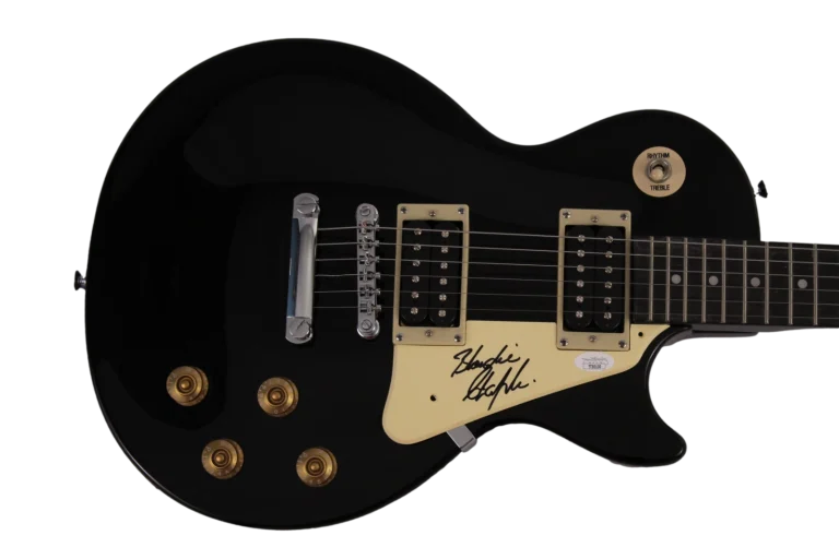 BLONDIE CHAPLIN SIGNED AUTOGRAPH GIBSON EPIPHONE LES PAUL GUITAR BEACH BOYS JSA