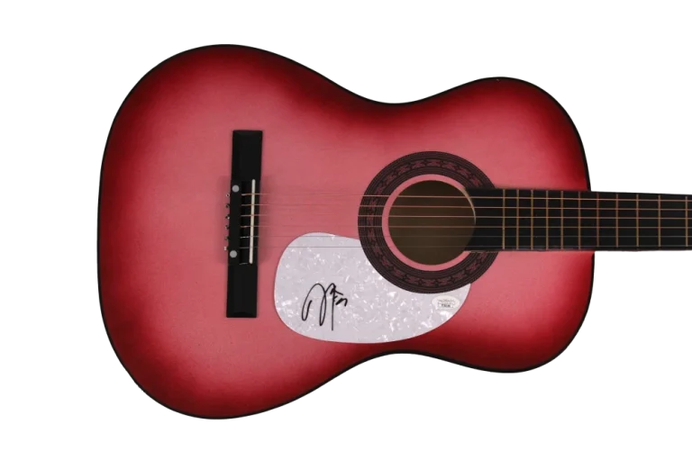 MAREN MORRIS SIGNED AUTOGRAPH FULL SIZE PINK ACOUSTIC GUITAR - HERO, GIRL JSA