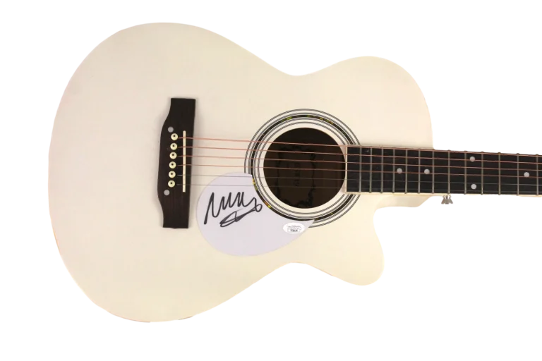 MARCUS MUMFORD & SONS SIGNED AUTOGRAPH FULL SIZE ACOUSTIC GUITAR - BABEL W/ JSA