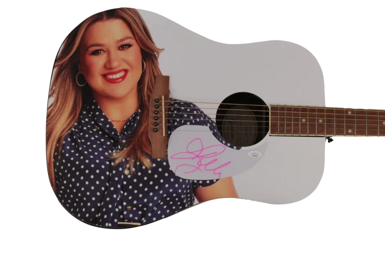 KELLY CLARKSON SIGNED AUTOGRAPH CUSTOM 1/1 GIBSON EPIPHONE GUITAR BREAKAWAY JSA