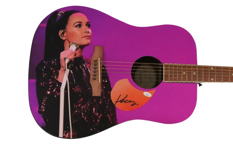 KACEY MUSGRAVES SIGNED AUTOGRAPH CUSTOM  GIBSON EPIPHONE GUITAR GOLDEN HOUR  JSA