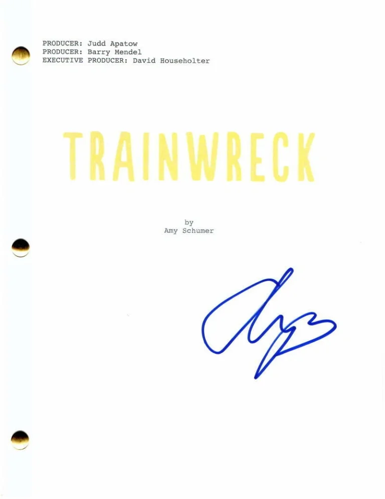 AMY SCHUMER SIGNED AUTOGRAPH TRAINWRECK FULL MOVIE SCRIPT - RARE W/ LEBRON JAMES