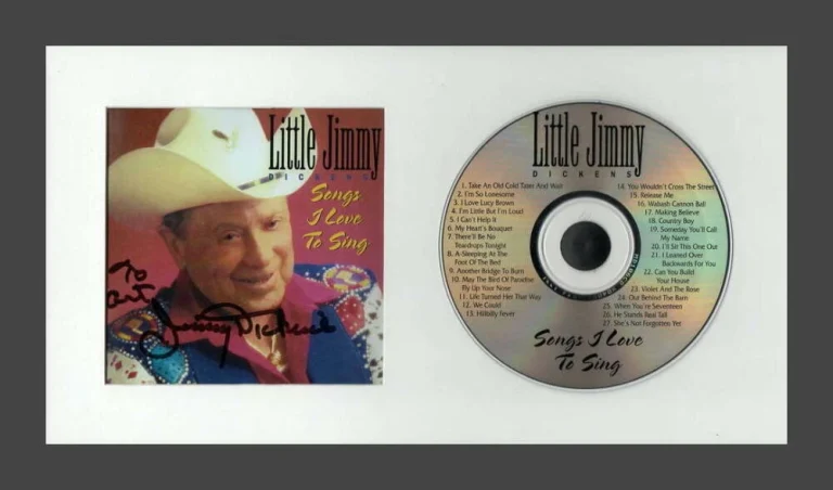LITTLE JIMMY DICKENS SIGNED AUTOGRAPH 