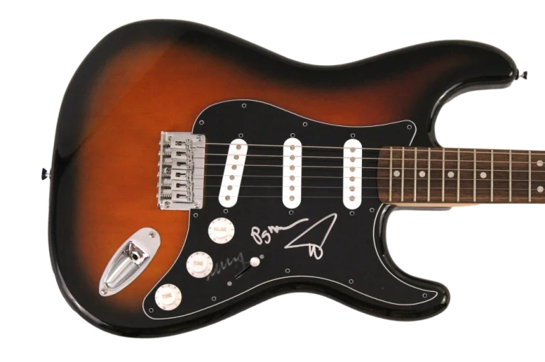 TREY ANASTASIO, MIKE, PAGE SIGNED AUTOGRAPH FENDER ELECTRIC GUITAR - PHISH JSA