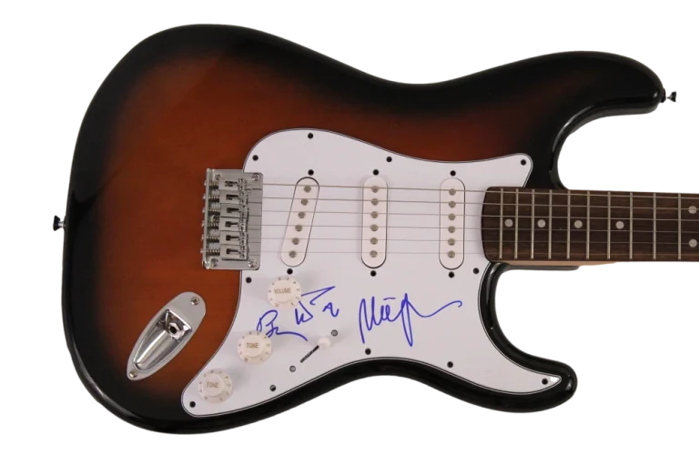 TREY ANASTASIO, MIKE, PAGE SIGNED AUTOGRAPH FENDER ELECTRIC GUITAR - PHISH JSA
