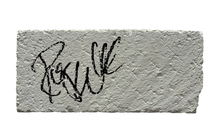 ROGER WATERS SIGNED AUTOGRAPH BRICK - PINK FLOYD ANOTHER BRICK IN THE WALL JSA
