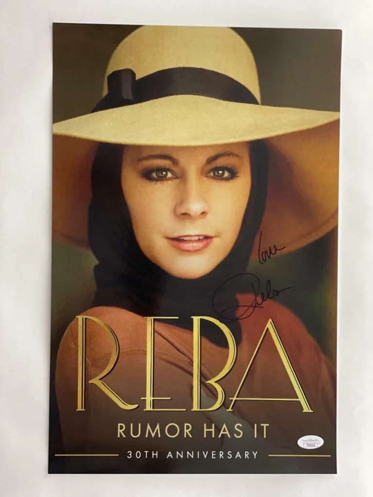 REBA MCENTIRE SIGNED AUTOGRAPH 11X17 RUMOR HAS IT 30TH ANNIVERSARY POSTER W/ JSA
