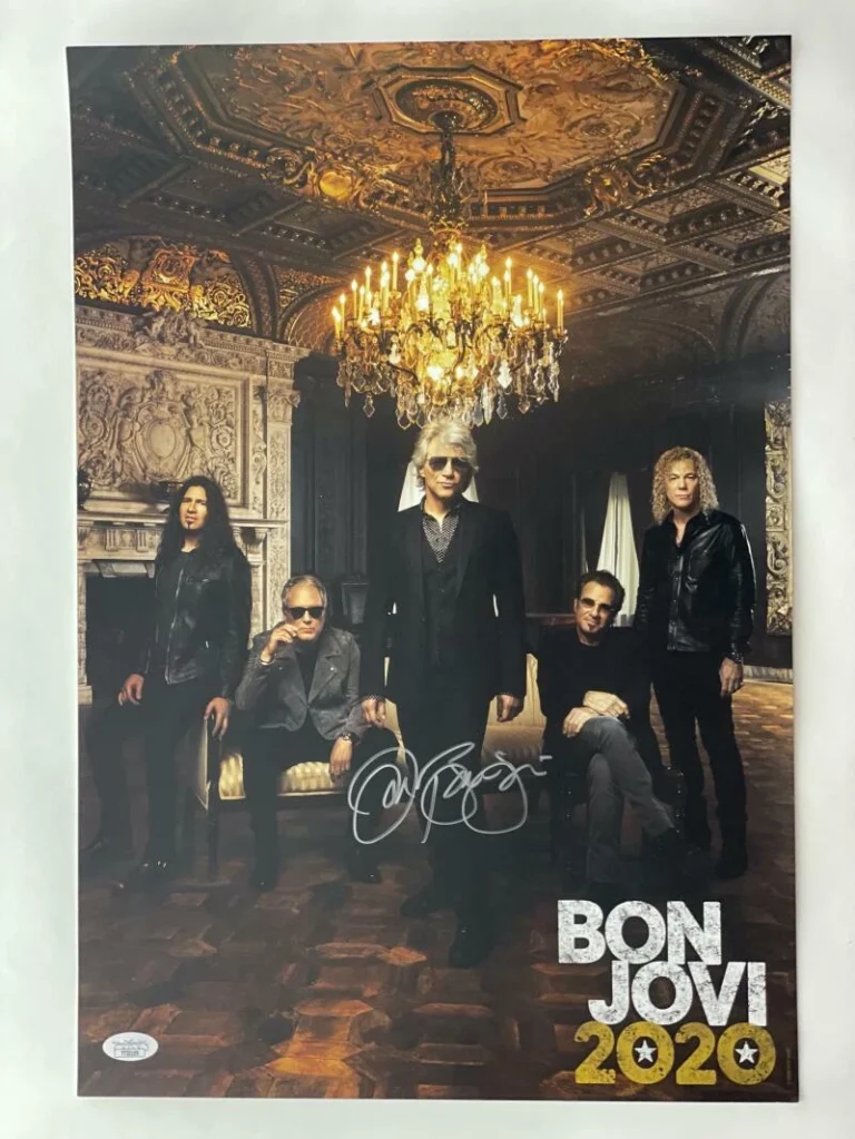 JON BON JOVI SIGNED AUTOGRAPH 13X19 2020 POSTER - ROCK N ROLL LEGEND! W/ JSA COA