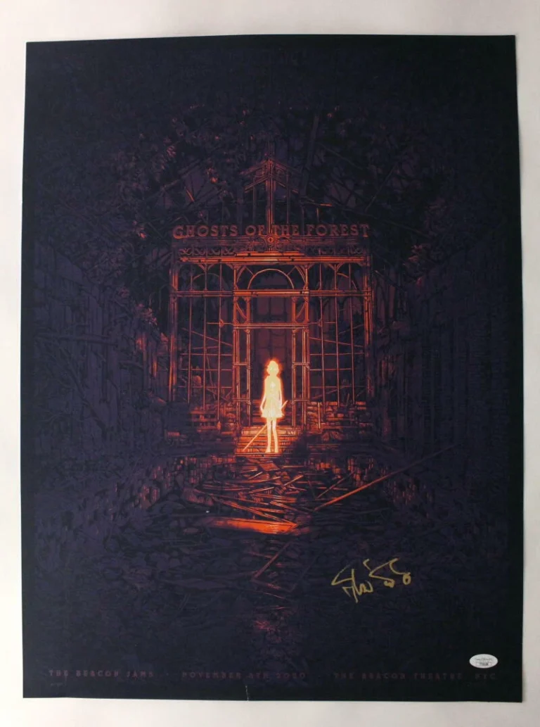 TREY ANASTASIO SIGNED AUTOGRAPH 18X24 CONCERT TOUR POSTER PHISH BEACON JAMS JSA
