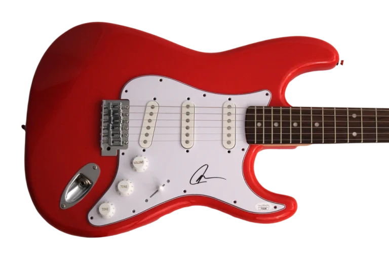 JOE JONAS BROTHERS SIGNED AUTOGRAPH FULL SIZE R FENDER ELECTRIC GUITAR RARE JSA