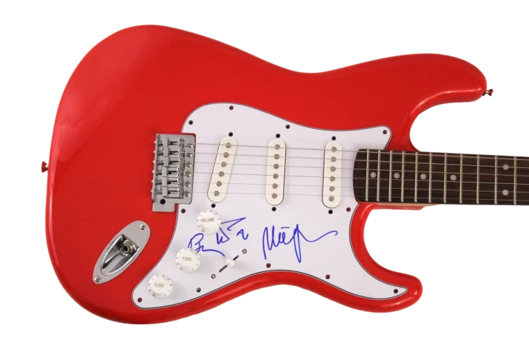 TREY ANASTASIO, MIKE, PAGE SIGNED AUTOGRAPH R FENDER ELECTRIC GUITAR - PHISH JSA