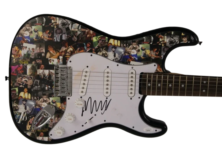 MARCUS MUMFORD SIGNED AUTOGRAPH CUSTOM FENDER ELECTRIC GUITAR & SONS - 1/1 JSA