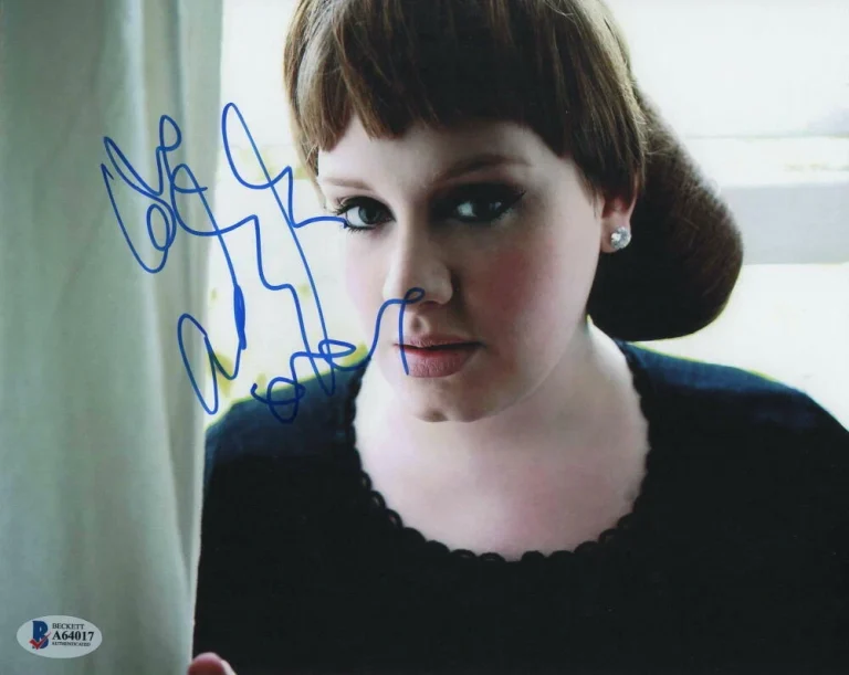 ADELE ADKINS SIGNED AUTOGRAPH 8x10 PHOTO - RARE FULL SIGNATURE! 19 21 25 30 BAS