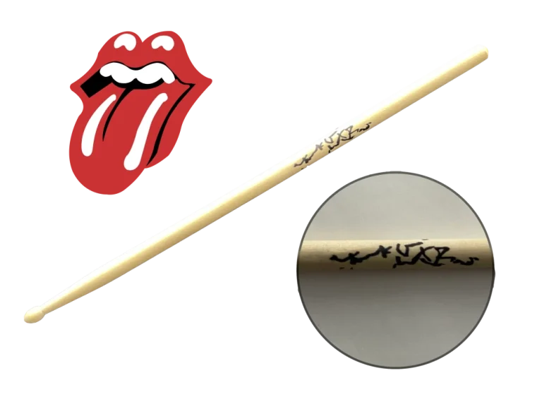 CHARLIE WATTS SIGNED AUTOGRAPH DRUMSTICK - THE ROLLING STONES TATTOO YOU W/ JSA