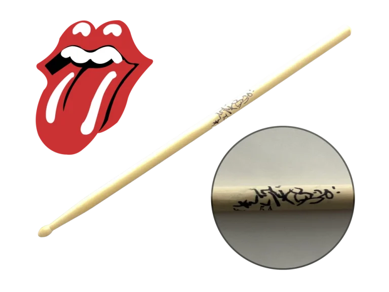 CHARLIE WATTS SIGNED AUTOGRAPH DRUMSTICK - THE ROLLING STONES TATTOO YOU W/ JSA