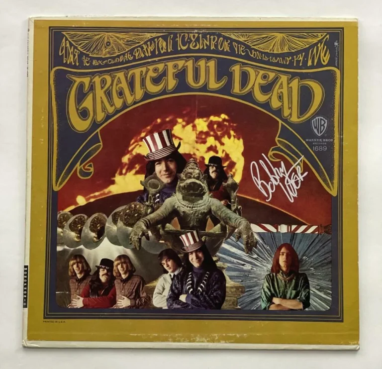 BOB WEIR SIGNED AUTOGRAPH ALBUM VINYL RECORD THE GRATEFUL DEAD - VERY RARE! JSA