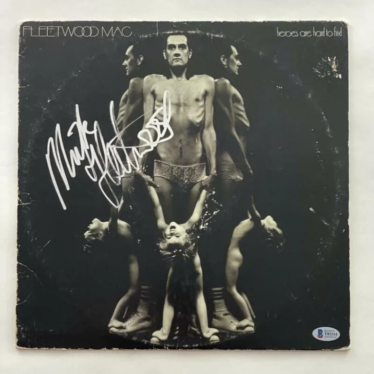MICK FLEETWOOD MAC SIGNED AUTOGRAPH ALBUM VINYL RECORD HEROES ARE HARD FIND BAS
