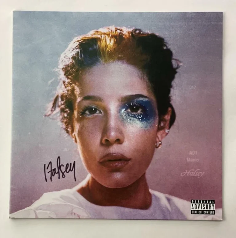 HALSEY SIGNED AUTOGRAPH ALBUM VINYL RECORD - SEXY SINGER, MANIAC, BADLANDS  JSA