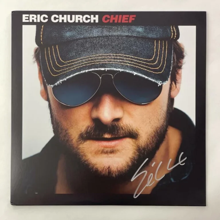 ERIC CHURCH SIGNED AUTOGRAPH ALBUM VINYL RECORD - CHIEF, COUNTRY MUSIC W/ JSA