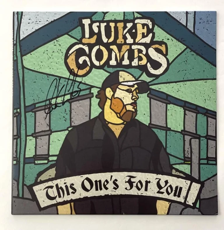 LUKE COMBS SIGNED AUTOGRAPH ALBUM VINYL RECORD - THIS ONE'S FOR YOU, RARE!  JSA