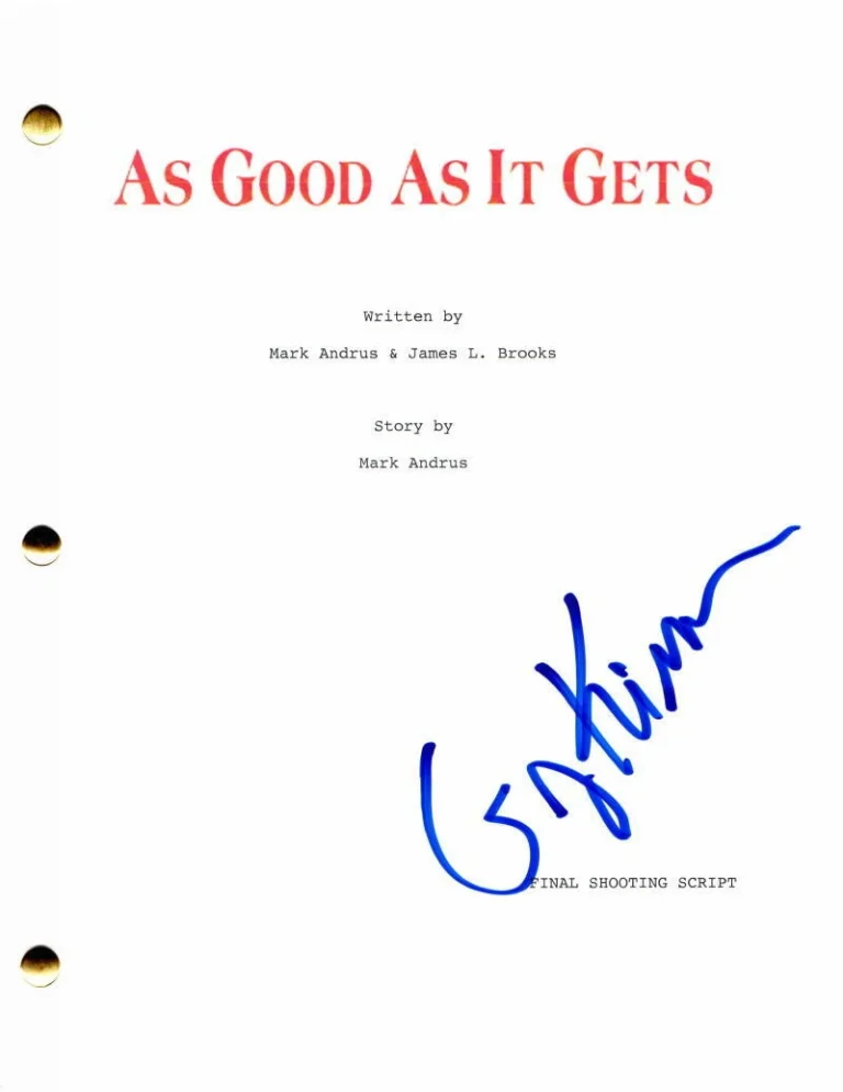 GREG KINNEAR SIGNED AUTOGRAPH AS GOOD AS IT GETS FULL MOVIE SCRIPT - OSCAR NOM