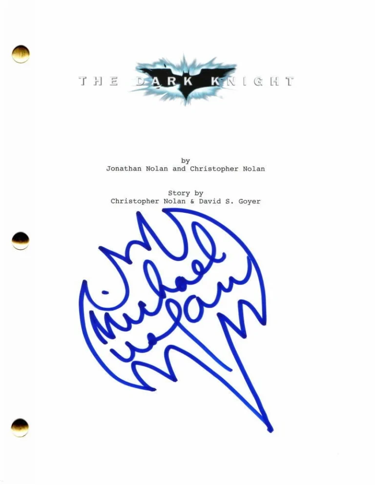 MICHAEL E USLAN SIGNED AUTOGRAPH BATMAN THE DARK KNIGHT FULL MOVIE SCRIPT - RARE