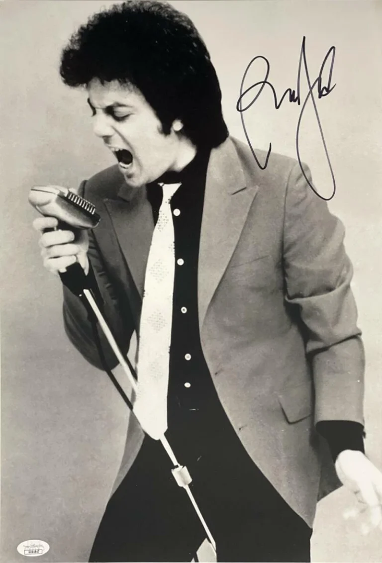 BILLY JOEL SIGNED AUTOGRAPH 12X17 PHOTO - ICONIC PICTURE OF THE PIANO MAN W/ JSA