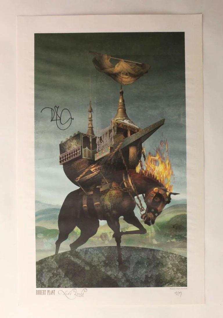 ROBERT PLANT SIGNED AUTOGRAPH 16X25 CONCERT TOUR POSTER - LED ZEPPELIN ICON JSA