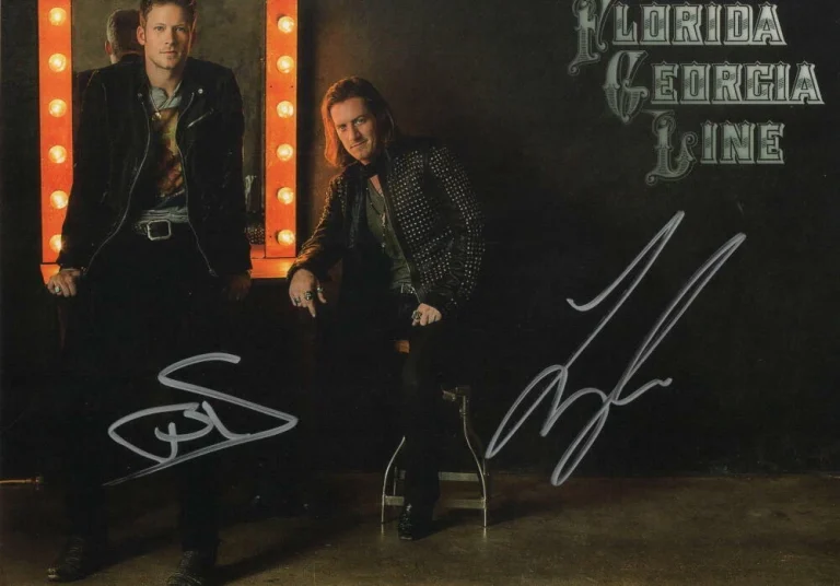 FLORIDA GEORGIA LINE SIGNED AUTOGRAPH 7X10 PHOTO - DIG YOUR ROOTS, LIFE ROLLS ON