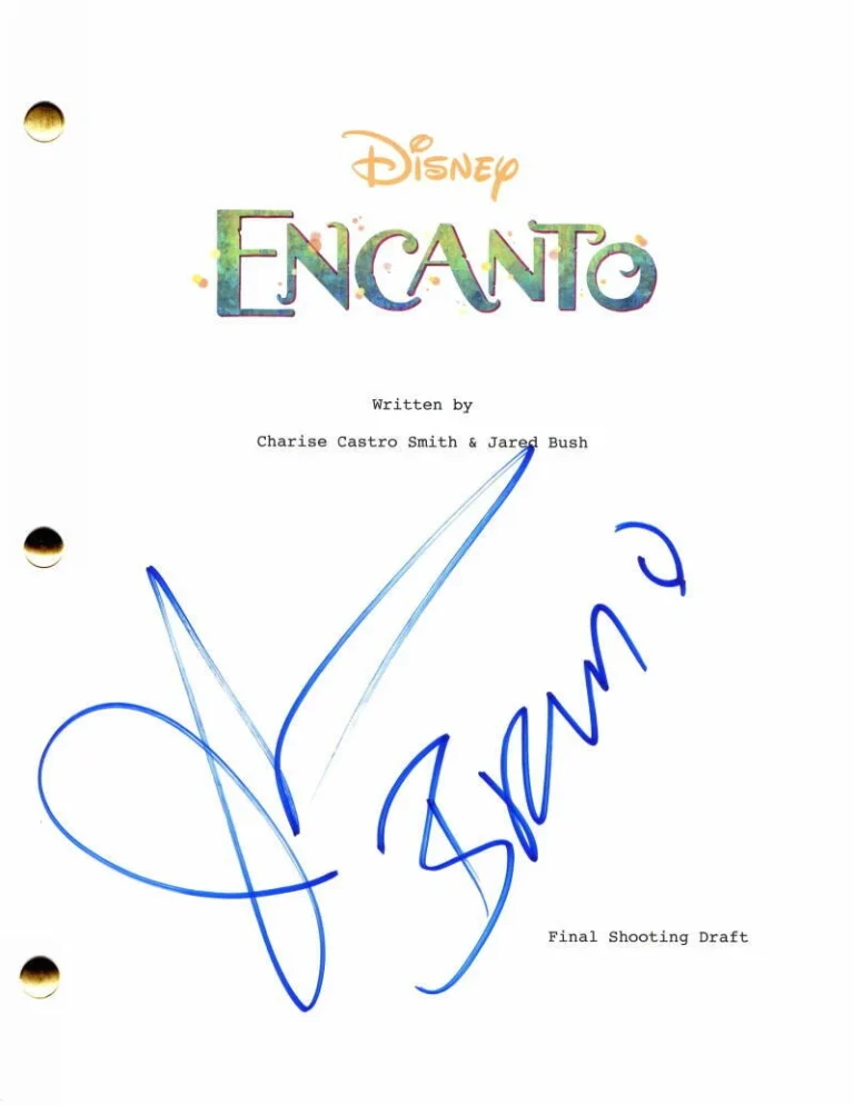 JOHN LEGUIZAMO SIGNED AUTOGRAPH DISNEY ENCANTO FULL MOVIE SCRIPT - BRUNO! RARE!