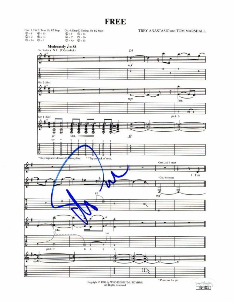 TREY ANASTASIO SIGNED AUTOGRAPH 