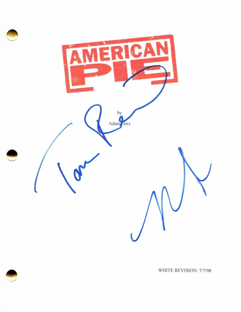 TARA REID & NATASHA LYONNE CAST SIGNED AUTOGRAPH AMERICAN PIE FULL MOVIE SCRIPT