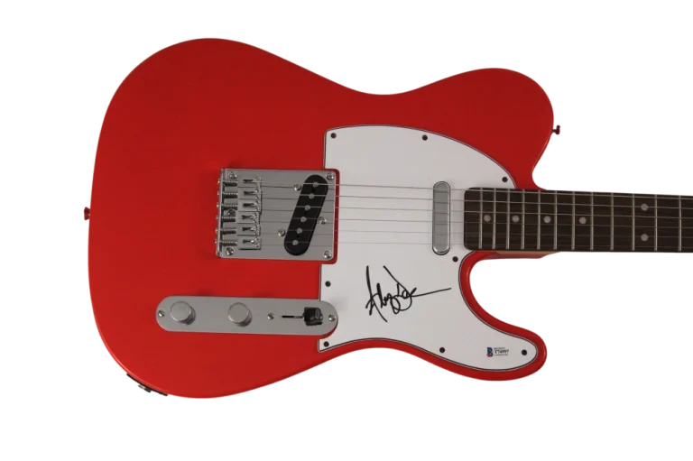 ADAM DURITZ SIGNED AUTOGRAPH FENDER RED TELECASTER GUITAR COUNTING CROWS BECKETT