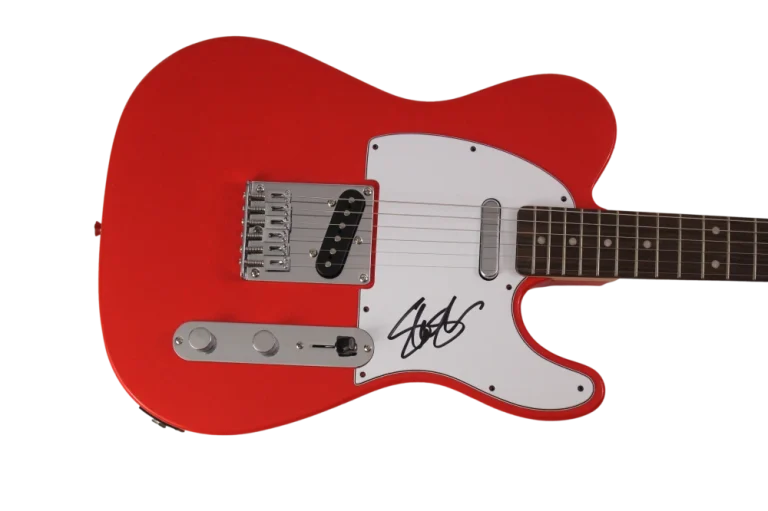 SLASH SIGNED AUTOGRAPH RED FENDER TELECASTER ELECTRIC GUITAR - GUNS N ROSES JSA