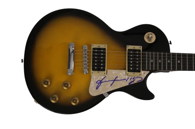 PATTI SMITH SIGNED AUTOGRAPH GIBSON EPIPHONE LES PAUL ELECTRIC GUITAR JSA COA