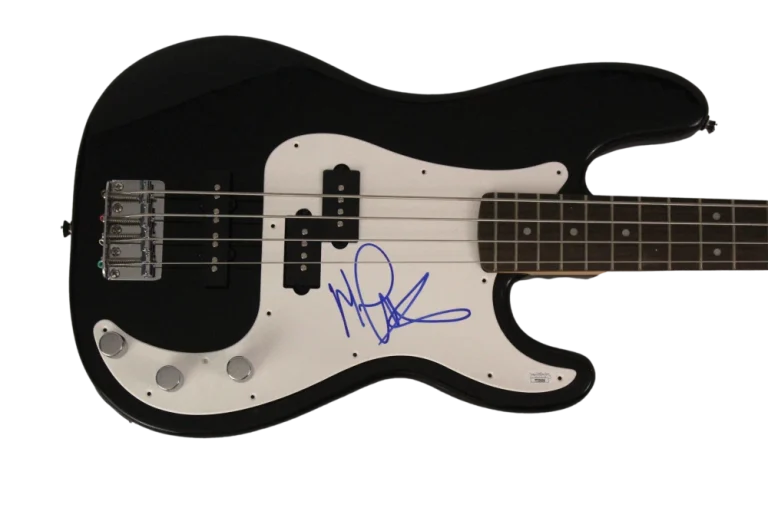 MICHAEL ANTHONY SIGNED AUTOGRAPH FENDER ELECTRIC BASS GUITAR - VAN HALEN JSA COA