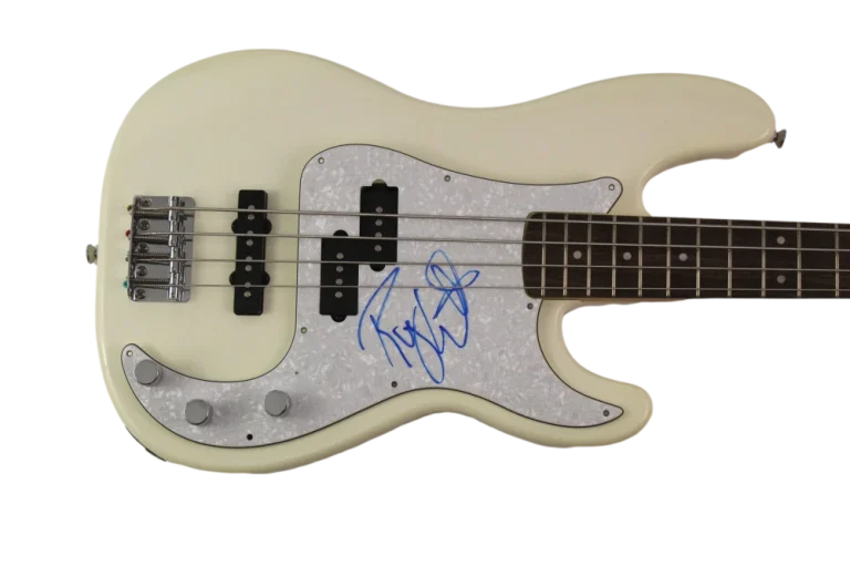 ROGER WATERS SIGNED AUTOGRAPH FENDER ELECTRIC BASS GUITAR PINK FLOYD . JSA