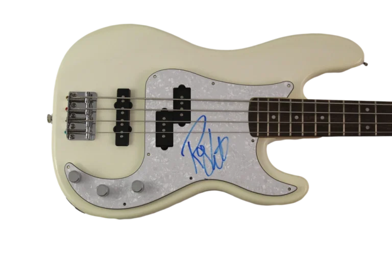 ROGER WATERS SIGNED AUTOGRAPH FENDER BASS GUITAR . PINK FLOYD THE WALL JSA COA