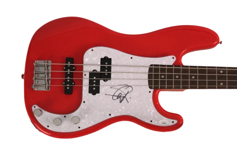 STEVE HARRIS SIGNED AUTOGRAPH FENDER ELECTRIC BASS GUITAR - IRON MAIDEN JSA COA