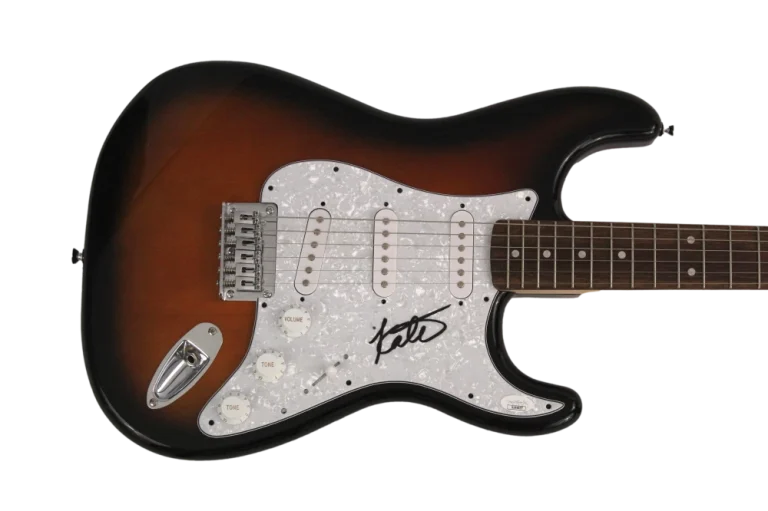KATE PIERSON SIGNED AUTOGRAPH FULL SIZE FENDER ELECTRIC GUITAR - THE B-52'S JSA