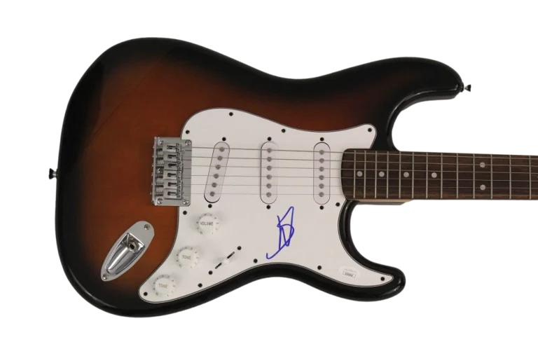 STEVE WINWOOD SIGNED AUTOGRAPH FULL SIZE FENDER ELECTRIC GUITAR ROLL WITH IT JSA