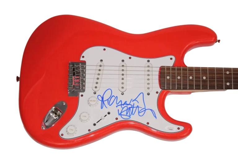 RICHARD BUTLER SIGNED AUTOGRAPH FENDER ELECTRIC GUITAR  THE PSYCHEDELIC FURS JSA