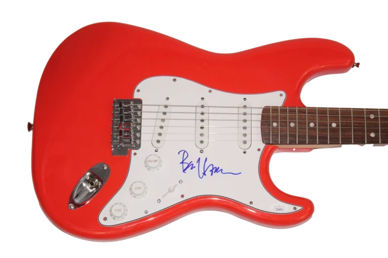 BEN HARPER SIGNED AUTOGRAPH FULL SIZE RED FENDER ELECTRIC GUITAR - RARE! JSA COA