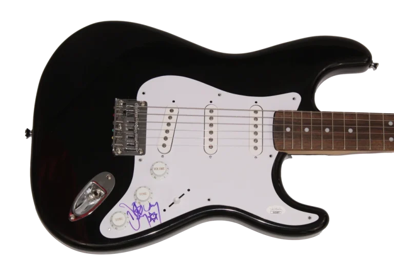 DANNY CAREY SIGNED AUTOGRAPH FULL SIZE BLACK FENDER ELECTRIC GUITAR TOOL JSA COA