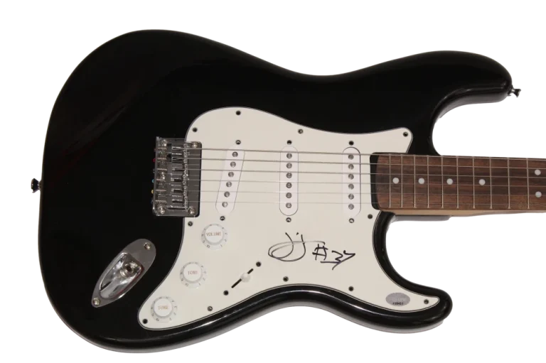 JIM JAMES SIGNED AUTOGRAPH BLACK FENDER ELECTRIC GUITAR MY MORNING JACKET W/ PSA