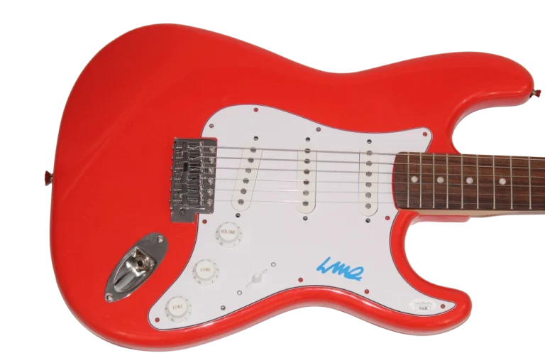 COLTER WALL SIGNED AUTOGRAPH RED FENDER ELECTRIC GUITAR COUNTRY MUSIC JSA COA